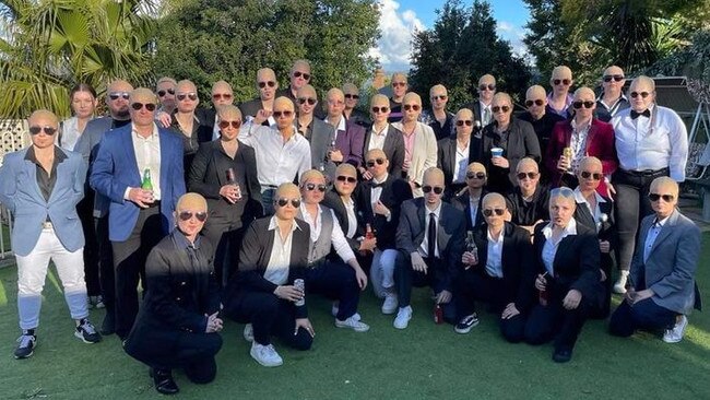 The Golden Grove women's team celebrated a solid season by holding a 'Pitball', with each player dressing as rapper 'Pitbull.' Picture: Supplied, Golden Grove Football Club