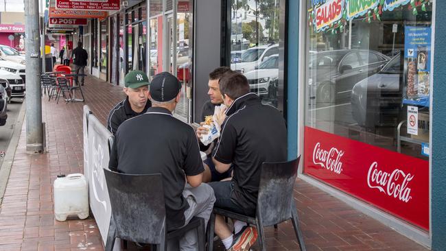 Food places are popular. Picture: Andy Brownbill