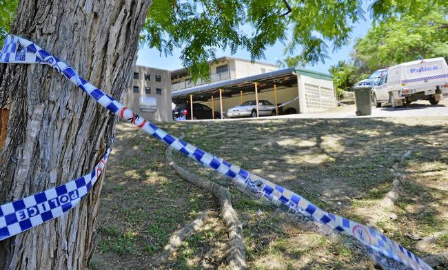 The scene of one of Gladstone’s clandestine drug labs, on Grayson Street, Gladstone.