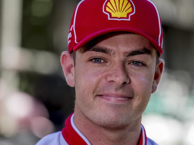 Supercars and Shell V-Power Racing Team driver Scott McLaughlin talking to the media ahead of the GC600. Picture: Jerad Williams