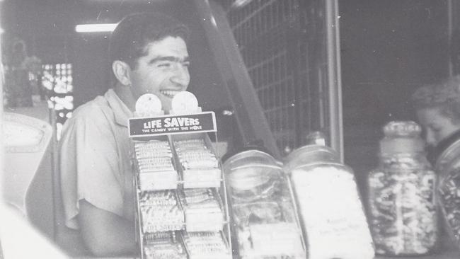 A young Ben Lathouras in his store.