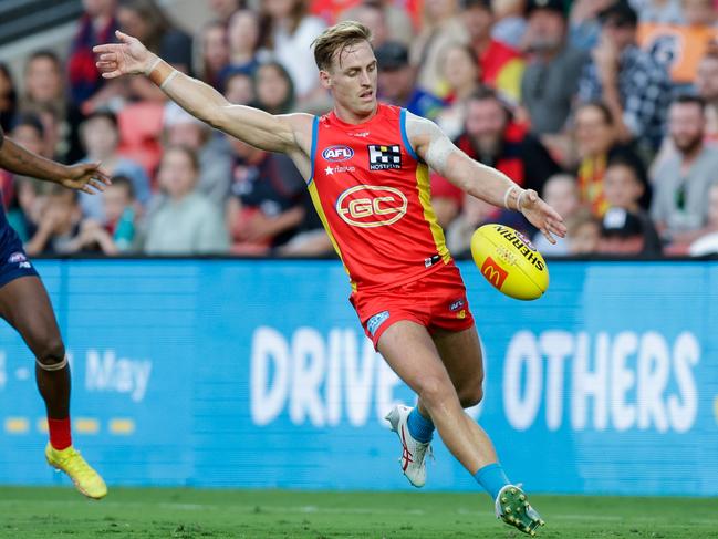 Darcy Macpherson will end his Suns career just three games short of 100 appearances. (Photo by Russell Freeman/AFL Photos via Getty Images)