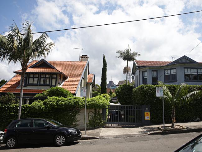 The two houses earmarked for demolition. Picture: Adam Yip