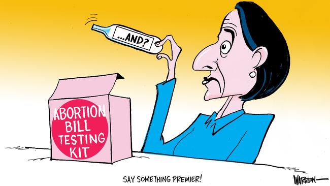 Cartoonist Warren Brown’s take on Gladys Berejiklian’s decision not to speak on the bill.