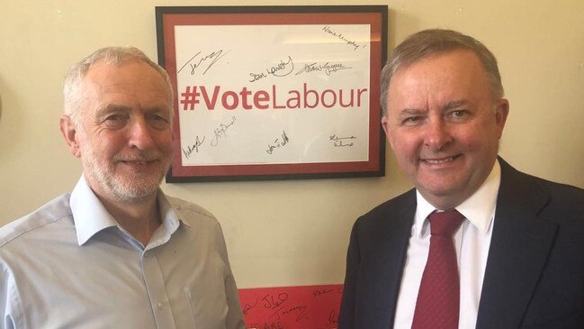 In 2018 Anthony Albanese visited then British Labour leader Jeremy Corbyn, whose ‘Trotskyite agenda was emphatically rejected by the British electorate’.