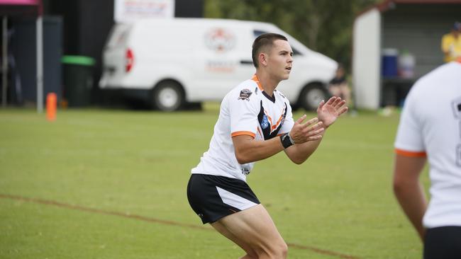 Dion Williams in action for the Macarthur Wests Tigers against the North Coast Bulldogs during round two of the Laurie Daley Cup at Kirkham Oval, Camden, 10 February 2024. Picture: Warren Gannon Photography