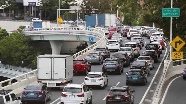 Traffic delays on the Riverside Expressway are expected to increase this year. Pics Tara Croser.