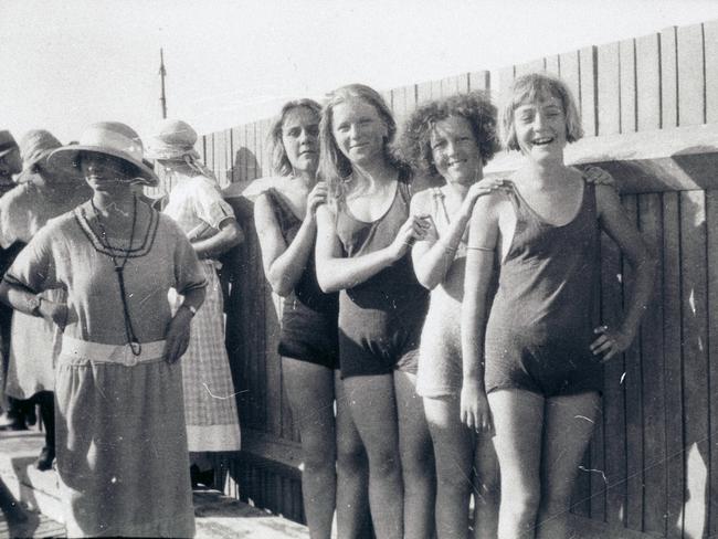 Girls at the ladies' baths c1910. Picture Frank Bell, Northern Beaches Library