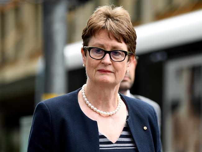 Commonwealth Bank of Australia chairperson Catherine Livingstone arrives at the Royal Commission into Misconduct in the Banking, Superannuation and Financial Services Industry in Sydney, Tueday, November 20, 2018. (AAP Image/Joel Carrett) NO ARCHIVING