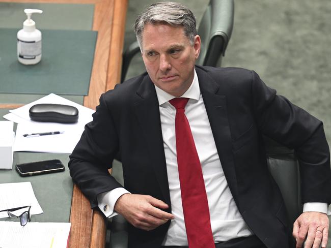 Acting Prime Minister and Minister for Defence, Richard Marles during Question Time at Parliament House in Canberra. Picture: NewsWire / Martin Ollman