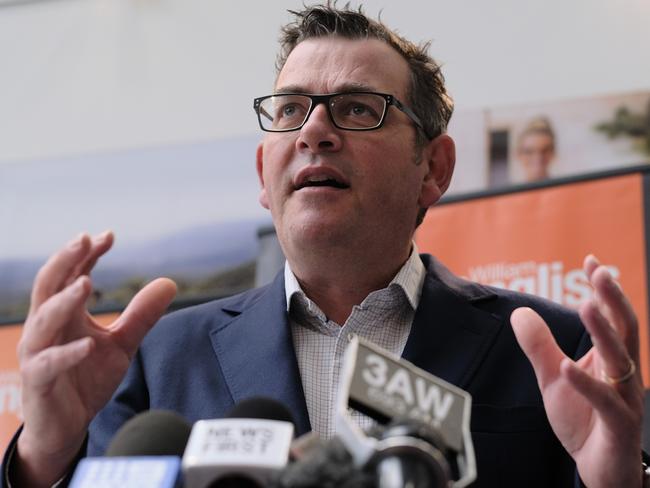 Victorian Premier Daniel Andrews says his government won’t chase ‘Omicron zero’. Picture: NCA NewsWire / Luis Enrique Ascui