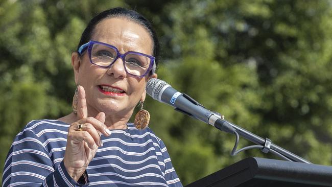 Minister for Indigenous Australians Linda Burney at the Yes23 Campaign and Come Together for Yes event in Brisbane, Sunday, July 2, 2023 - Picture: Richard Walker