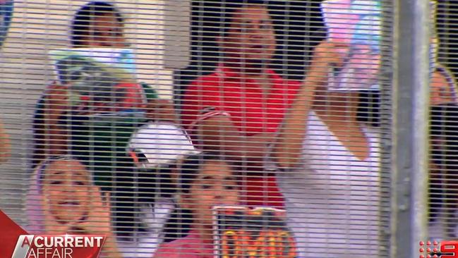 The report last night sought to expose the reality of refugees and asylum seekers’ living conditions on Nauru — the good and the bad. (Pic: Channel 9/A Current Affair)