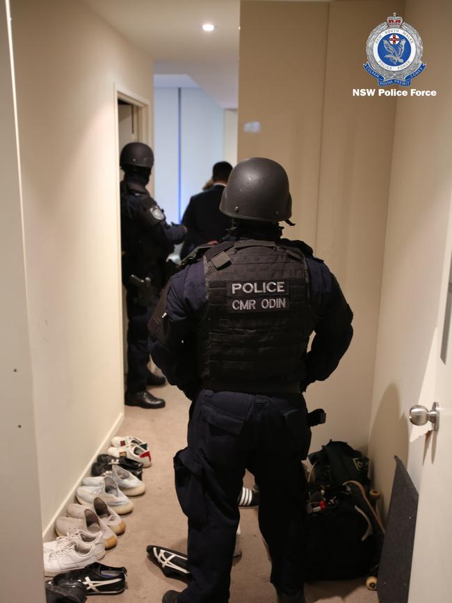 Armed officers were involved in the raids Picture: Handout via NCA NewsWire