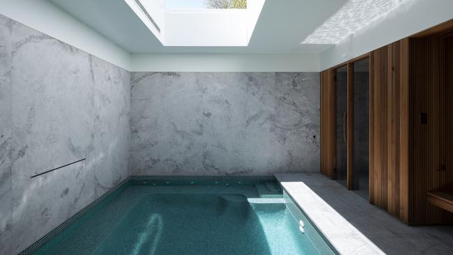 Indoor pools are acquiring a new, architecturally driven image, with cutting-edge designs using elevated materials such as marble and granite. Picture: Tom Ferguson