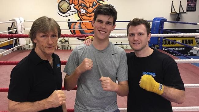 Glenn Rushton, Carter Lawson and Jeff Horn