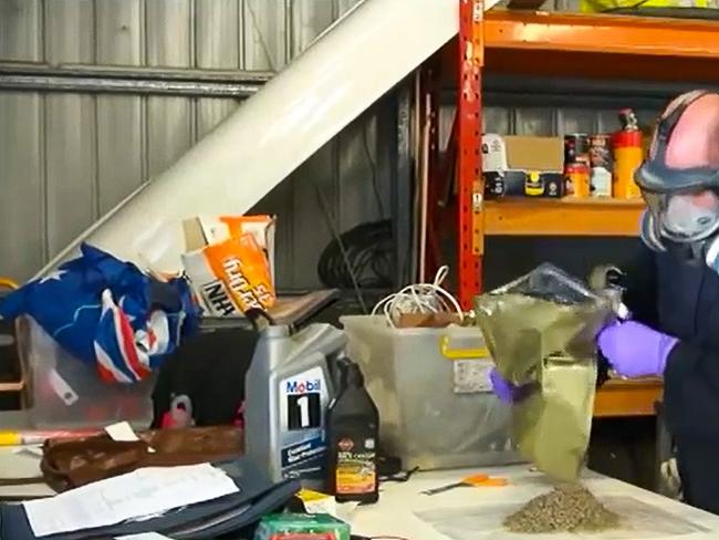 Police conducted raids across Queensland acting on information about the production of synthetic cannabis. Picture: Police Media