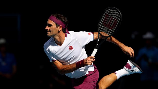 Do you believe in miracles? Roger Federer is into the final four at Melbourne Parke. Picture: Getty