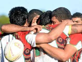 BETTER DAYS: Northern United players celebrating a try in 2015. Picture: Marc Stapelberg