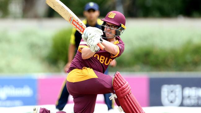 Aaron Ayre scored his maiden century for Coburg on the weekend. Photo: Hamish Blair