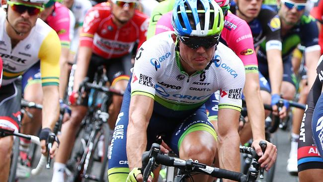 Simon Gerrans makes his way to Lyndoch. Photo: Sarah Reed.