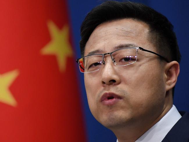 Chinese Foreign Ministry spokesman Zhao Lijian. Picture: AFP