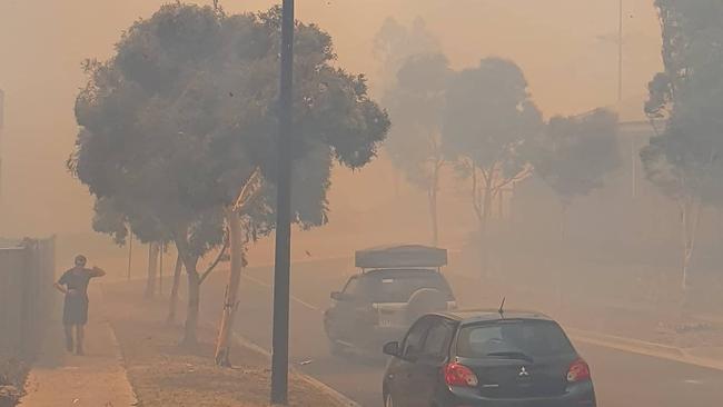 Clovemont Way in Bundoora was one of the first streets to be evacuated.