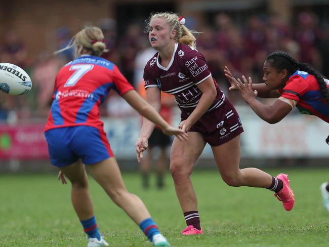 Lili Boyle came up clutch for Manly. Picture: Sue Graham