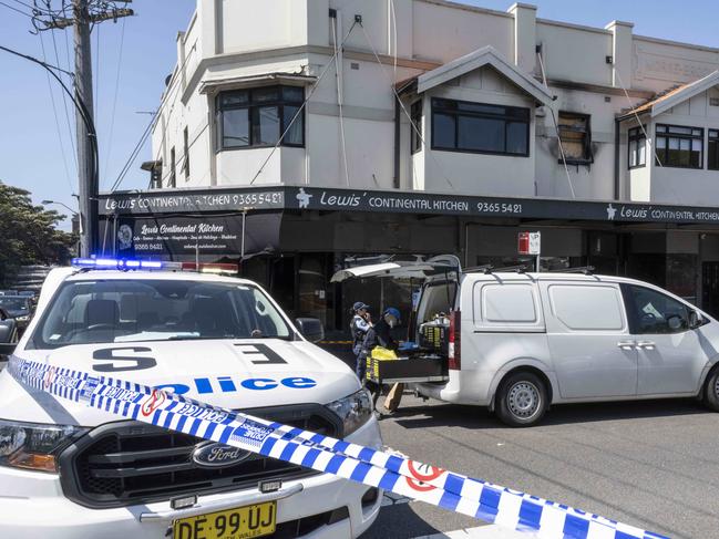 SYDNEY, AUSTRALIA -  NewsWirePhotos - Sunday , 20 October 2024:Fire at Jewish Shop Lewis Continental Kitchen on the corner of Curlews st and Old South Head Rd Bondi.Picture: NewsWire / Monique Harmer