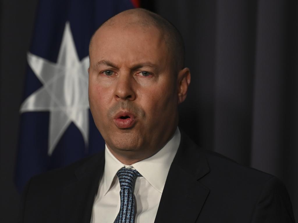 Treasurer Josh Frydenberg has defended the JobKeeper scheme. Picture: NCA NewsWire / Martin Ollman