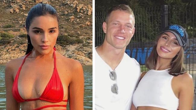 NFL star Christian McCaffrey is having sex and his girlfriend doesn’t care who knows it.