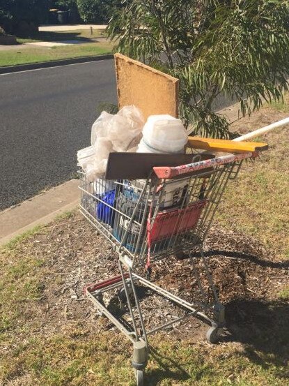 Dumped trolleys are among the top gripes in Melbourne's western suburbs. Picture: Snap, Send Solve