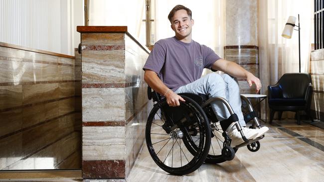 Jimmy Jan is a NSW medical student who started making TikToks while bored in rehab for a ski accident in 2021. Picture: Richard Dobson
