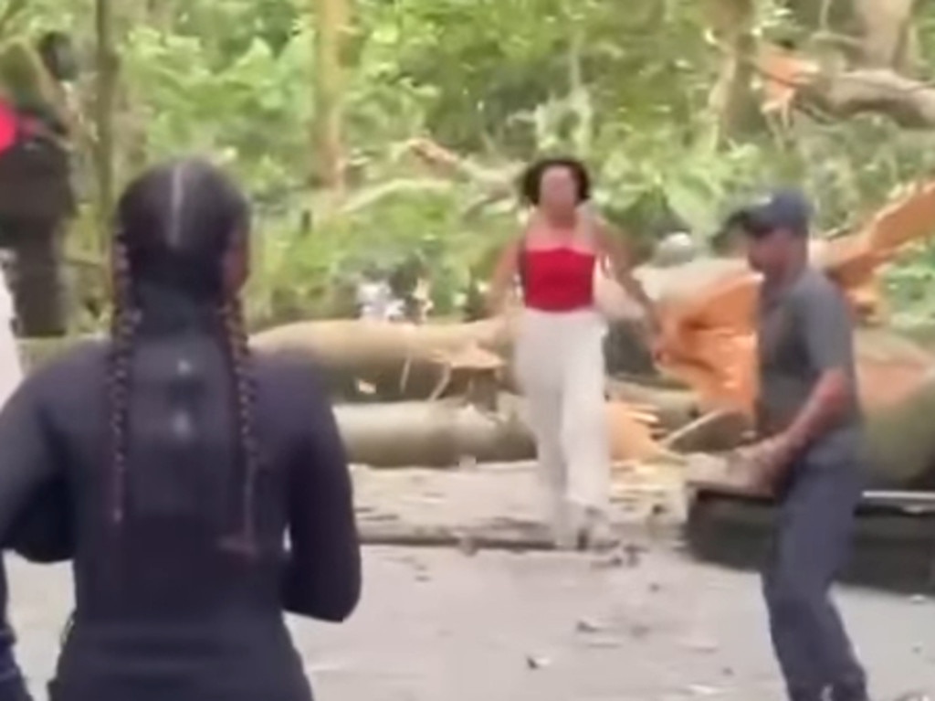 The terrifying moment was caught on video. Picture: Bali Livin