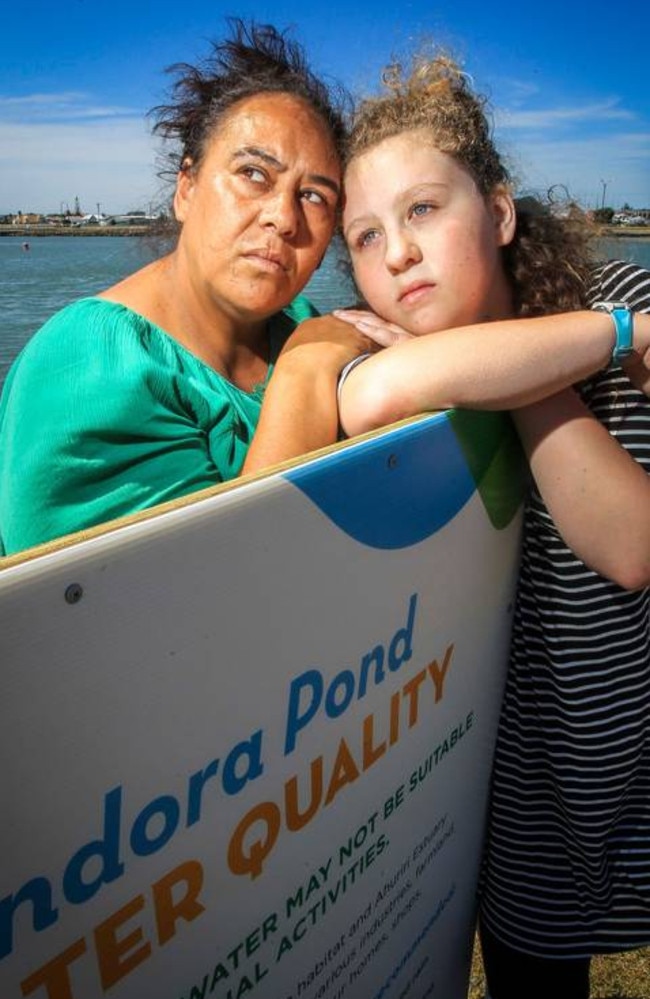 Ali Beal says her daughter Georgia, 12, was left with abdominal migraines after the swim. Picture: Paul Taylor