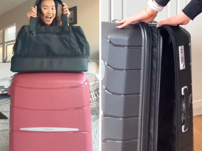 Amazon's taken up to 60 per cent off Samsonite. Picture: TikTok