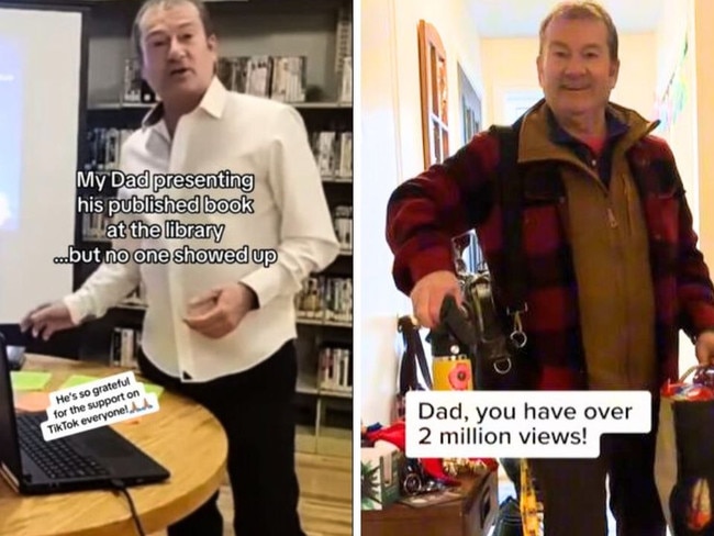 Wholesome twist after dad's videos go viral, boosting his book.