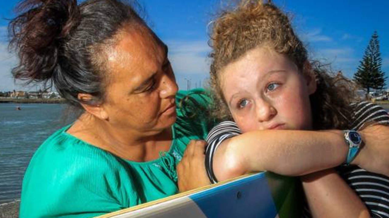 Ali Beal says her daughter, Georgia, is still suffering ill effects after swimming in Napier's Pandora Pond a year ago. Picture: Paul Taylor