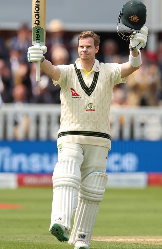 Steve Smith hit another century against England at Lord's as Australia won the second Ashes Test. Picture: Ryan Pierse/Getty Images