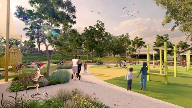 Landcom is undertaking a $4.5 million upgrade of Mont St Quentin Oval in Sydney's southwest. Picture: Supplied