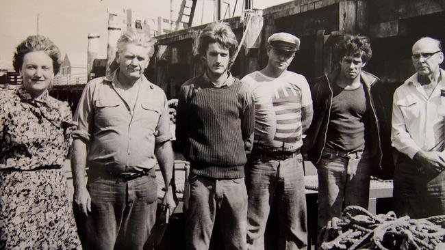 <i>Nelcebee</i>'s final trip crew including Albert ‘Scug’ Cutler and Chris Frizell. Picture: Supplied.