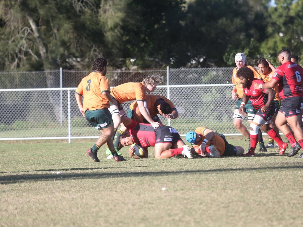 GCDRU grand final rematch, round 9. Surfers Paradise Dolphins v Griffith Uni Colleges Knights. June 8 2024, picture: Richard Gosling