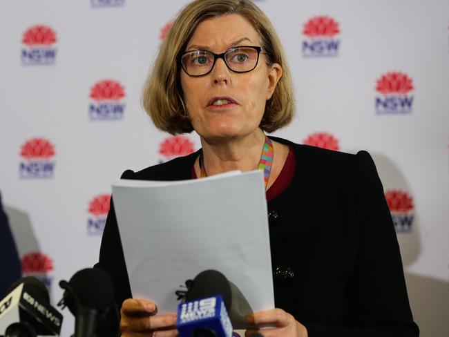 NSW chief health officer Dr Kerry Chant on Monday. Picture: Getty Images