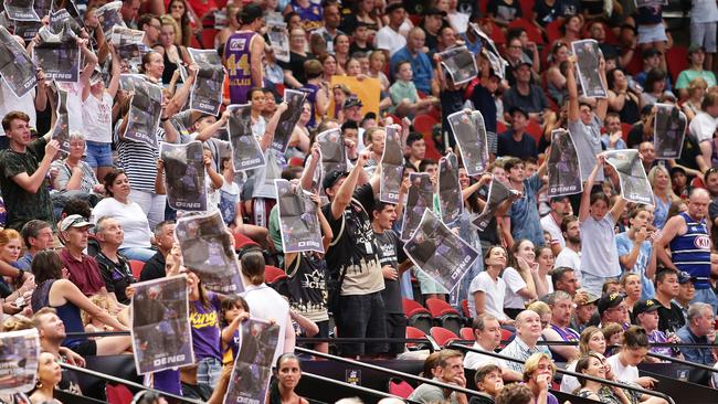 Bumper crowds have attended the NBL this season. Picture: Brett Costello