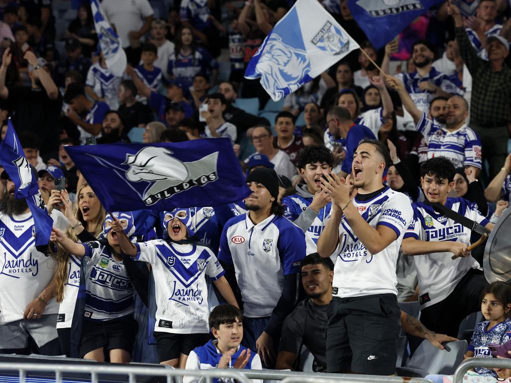 Canterbury Bulldogs fans have been out in force during their resurgence this season. Picture: Jonathan Ng