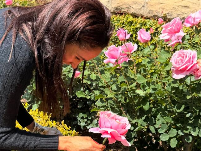 Meghan Markle enjoys spending time in her garden. Picture: Instagram