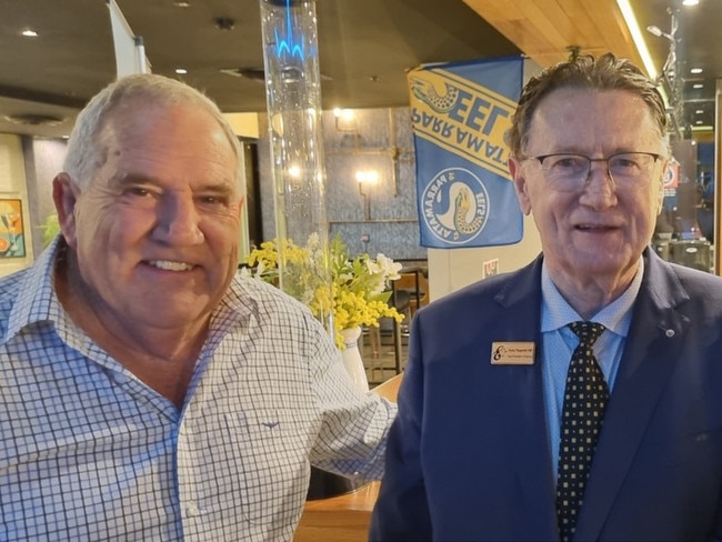Mick Cronin and Denis Fitzgerald at Parramatta Leagues Club