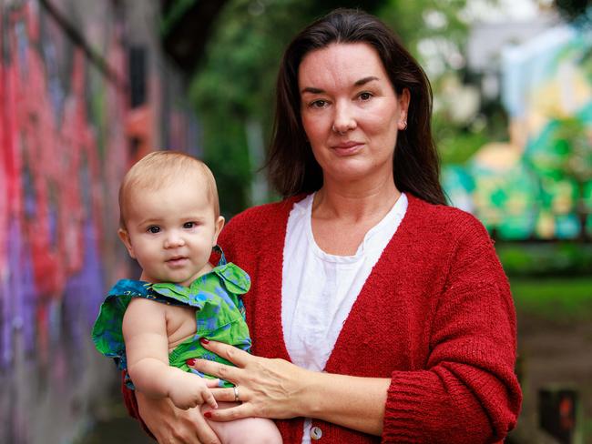 Ex-childcare worker Talie Mengell with her grandson Solomon Mengell. Picture: Justin Lloyd