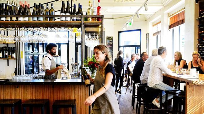 ‘They call it an Italian canteen, and there is certainly a conviviality to the place.’ Picture: Richard Hatherly.