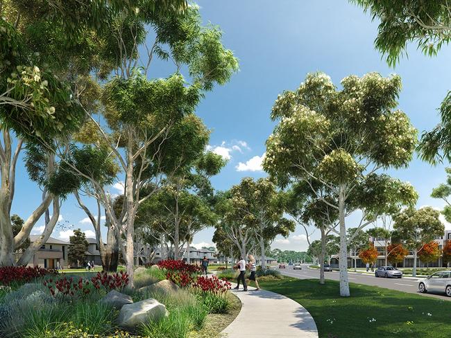 Artist impression of the proposed development at Kingswood Dingley Village.